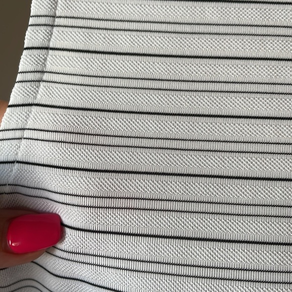 EP PRO TOUR TECH women’s sleeveless GOLF polo shirt striped textured buttons LRG - Picture 5 of 12